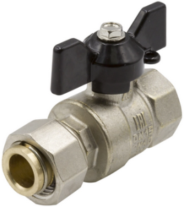 КРАН  шар. с накидной гайкой   3/4"  ВР-ВР БАБОЧКА LD PRIDE