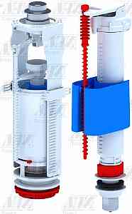 АНИ WC8010C Арматура комплект, хром кнопка, впуск бок. 1/2" пласт. резьба