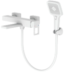 ВАННА  POTATO  P30472-7  ø35  шланг 150см PVC, поворотный излив (P51-50), лейка 3 режим, цвет белый