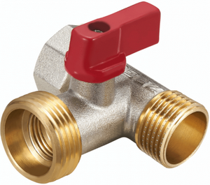 КРАН-ТРОЙНИК для с/м   1/2"х3/4"х1/2"  ВР-НР-НР матовый (CW617N) ZEGOR FZ55-1