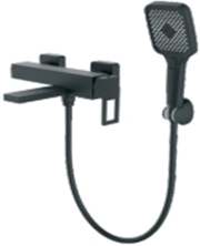 ВАННА  POTATO  P30472-6  ø35  шланг 150см PVC, поворотный излив (P51-50), лейка 3 режим, цвет черный