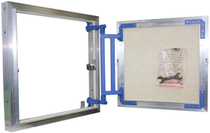 Люк скрытого монтажа ревиз-ый "под плитку" серия K (высота 50, ширин 50 LYUKER (сталь, нажимной)