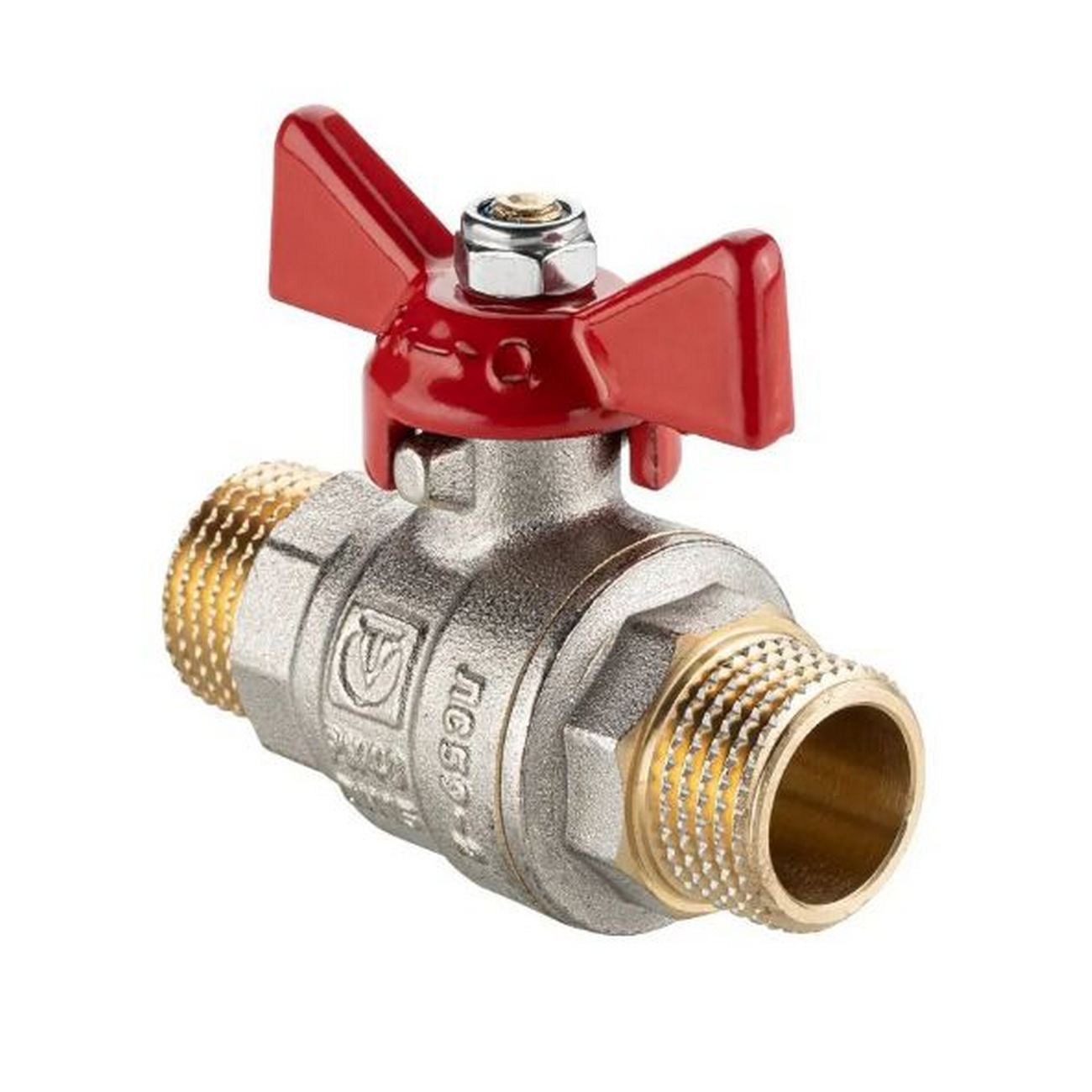 КРАН  шар.   3/4"  НР-НР БАБОЧКА VALTEC VT.219S.N.05 ГОСТ