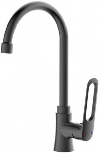 КУХНЯ  ЭВЕРЕСТ  B40-15319 к25, п/гайку, высокий излив, брезентово серый