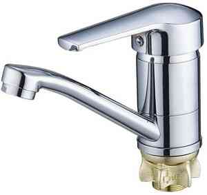 КУХНЯ  SOLONE   SIT4-B182  кер. картридж ⌀40, гайка (корона), излив 150мм, хром