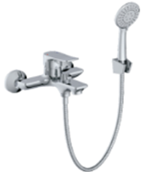 ВАННА  POTATO  P3032  ø35  шланг 150см нерж., литой корпус, дивертор картриджный (Р50-34), лейка 3 режим, хром