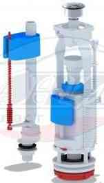 АНИ WC3550M Арматура комплект, с двойной мет. кн., впуск ниж. 1/2" пласт. резьба, ЭКОНОМ