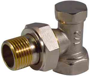 Запорный клапан для радиатора угловой  1/2"  CTM ТЕРМО