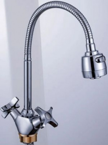 КУХНЯ  POTATO   P58312  1/2" керам  КРЕСТ  ГОФР. НОС