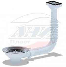 АНИ N310 Выпуск 3 1/2" с гибким горизон-м прямоуг. переливом