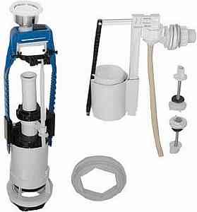 АРМАТУРА В БАЧОК  УКЛАД  А 105.54.14.3  бок/подв  КНОПКА ХРОМ