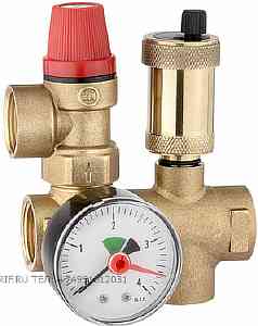 ГРУППА БЕЗОПАСНОСТИ  д/котла, возм. уст. бака (COMPACT) 3/4"-3 бар TIM