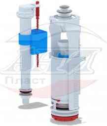 АНИ WC8530C Арматура комплект, хром кнопка, впуск ниж. 3/8" пласт. резьба