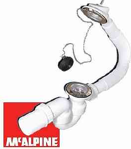 Обвязка д/в MRB1, НЕРЖ, с переливом, пробкой и цепочкой, 40/50 Mc'Alpine