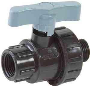 ПЭ  Кран шар.  1"х3/4" ВР-НР  PN16   ITAL/СПЕКТР /