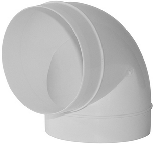 Колено круглое  угол 90  D 125  ФЛЕКС