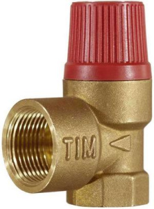 Клапан предохранительный   1/2"  ВР-ВР 3,0 бара TIM