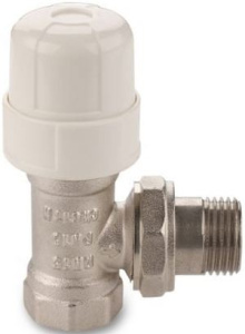 Клапан термостатический для радиатора УГЛОВОЙ  3/4" AQUALINK