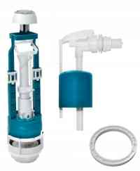 АРМАТУРА  ДЛЯ УНИТАЗА   БОКОВ подв  БЕЛ КНОП      ИНКОЭР     (СБкпм-БпрН-Б-В Р)  (2-2-1-4)