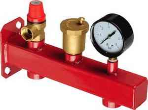 ГРУППА БЕЗОПАСНОСТИ  д/расш.  бака  (3 бар) красн  корп  TeRma  3/4"     33923