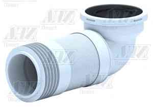 АНИ K719R Гофра д/унитаза, вып. 110мм, 90гр., манжет-чугун, (280-550мм) (улучш. уплотн.)