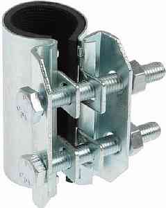 ХОМУТ   ремонт оцинкованный   (дл.20-24 мм, шир 70)    1/2"       ДУ 15  