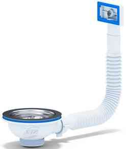 АНИ N305S Выпуск 3 1/2" с гибким вертикальным прямоуг. переливом