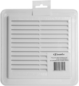 РЕШЕТКА  вентиляц  175 *175  накладн пластик с моск сетк  разъемн ФЛЕКС