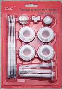 НАБОР ДЛЯ РАДИАТОРА  1/2"  с 3-мя кр.   ИМПОРТ (KIT)