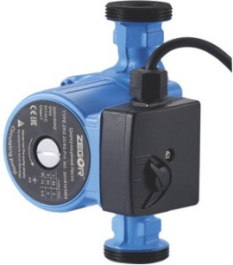 Насос циркуляционный  25-6E  180  с гайками   ZEGOR ZRS25/6E (с кабелем, с гайками)