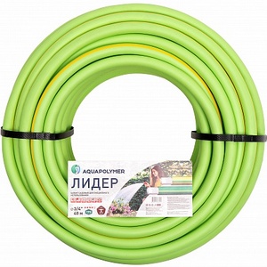 Шланг  поливочный ЛИДЕР ТЭП зеленый 3/4 (6 бар)  бухта  40м AQUAPOLYMER