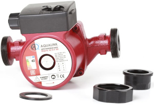 Насос циркуляционный  25-4   МОНТАЖНАЯ ДЛИНА 130  с гайками  AQUALINK