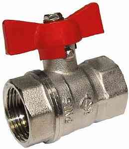 КРАН  шар.   3/4''  ВР-ВР БАБОЧКА никелированный Галлоп СТАНДАРТ /