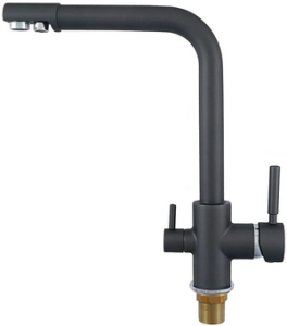 КУХНЯ  POTATO   P4498-19 ø35, п/гайку, с выводом под фильтр. воду, брезентово-серый (подводка 50см - 2 шт., 60см - 1шт с перех. для филтра) 